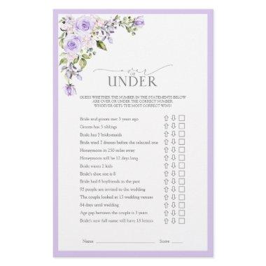 Elegant Lilac Lavender Floral  Game