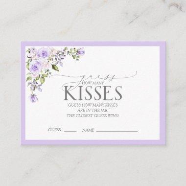 Elegant Lilac Lavender Floral Bridal Shower Game Enclosure Invitations