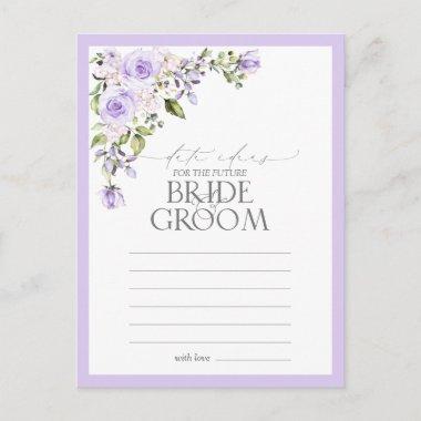 Elegant Lilac Lavender Floral Date Ideas PostInvitations