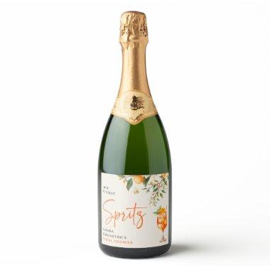 Elegant Love at First Spritz'  Sparkling Wine Label