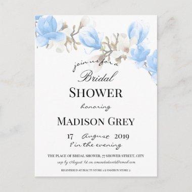 Elegant Magnolia Blossom Bridal Shower Invitation PostInvitations
