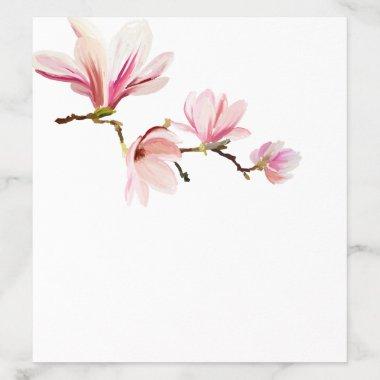 Elegant Magnolia Watercolor  Envelope Liner