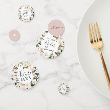 Elegant Magnolia White & Blush  Table Confetti