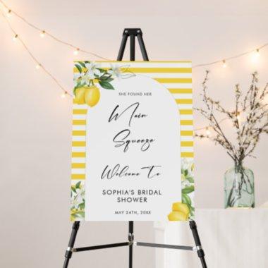 Elegant Main Squeeze Bridal Shower Welcome Sign