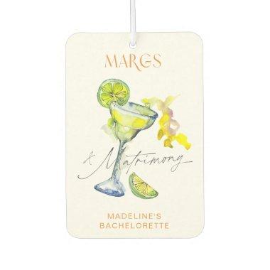 Elegant Margs & Matrimony Bachelorette Weekend Air Freshener