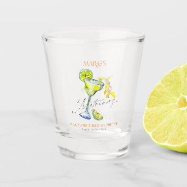 Elegant Margs & Matrimony Bachelorette Weekend Shot Glass
