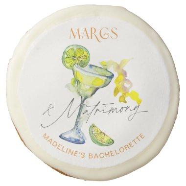 Elegant Margs & Matrimony Bachelorette Weekend Sugar Cookie