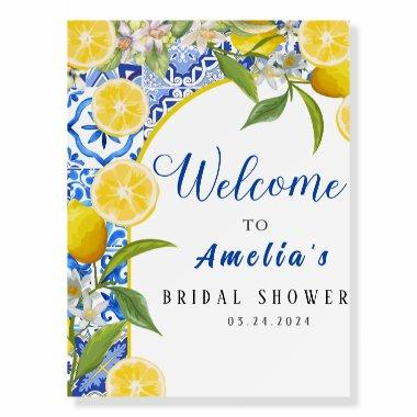 Elegant Mediterranean Lemon  Welcome Foam Board