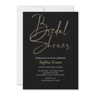 Elegant Minimalist Gold Silver Black