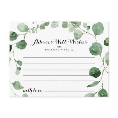 Elegant Minimalist Green Eucalyptus Wedding PostInvitations