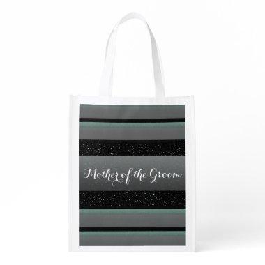 Elegant Mint, Spots, & Stripes Mother of Groom Eco Grocery Bag