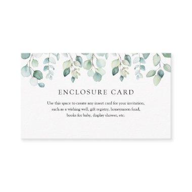 Elegant Modern Eucalyptus Greenery Enclosure Invitations