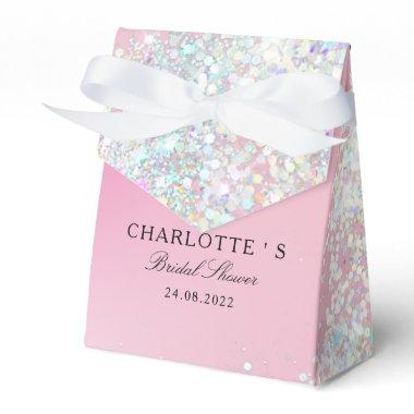 Elegant Modern Glitter Bridal Shower Geschenkscha Favor Boxes