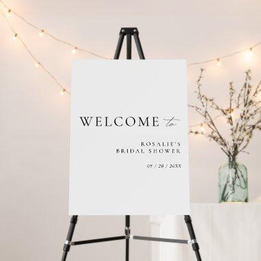 Elegant Modern Minimal Bridal Shower Welcome Sign