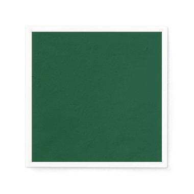 Elegant Modern Minimalist Forest Green Napkins