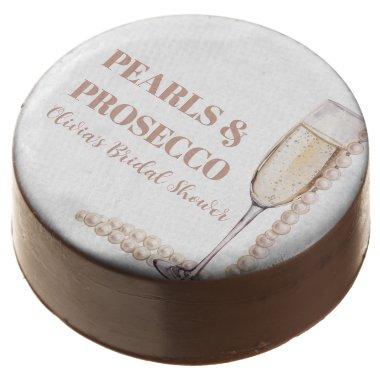 Elegant Modern Pearls and Prosecco  Chocolate Covered Oreo