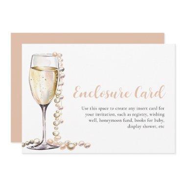 Elegant Modern Pearls and Prosecco Enclosure