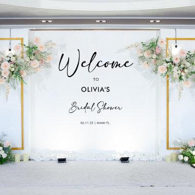 Elegant Modern Script | Bridal Shower Backdrop