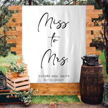 Elegant Modern Script | Bridal Shower Backdrop