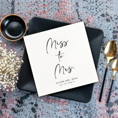 Elegant Modern Script |  Paper Napkin