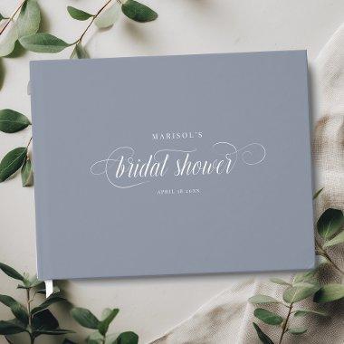 Elegant Modern Script Calligraphy  Gu Guest Book