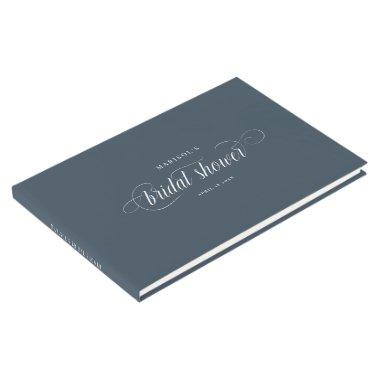 Elegant Modern Script Calligraphy  Guest Book