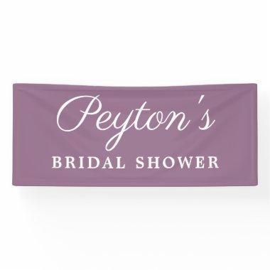 Elegant Modern Simple Bridal Shower Name Banner