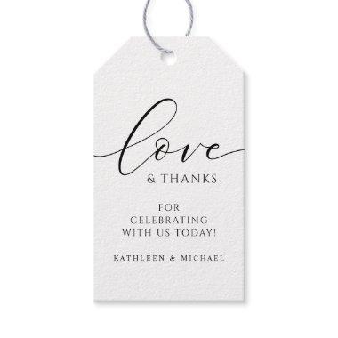 Elegant Modern Simple Wedding Gift Tags