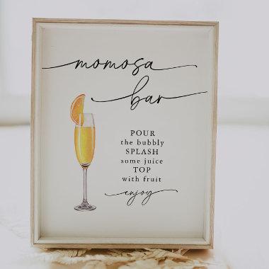 Elegant Momosa Bar Baby Shower Sign