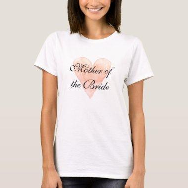 Elegant mother of the bride wedding party t shirt