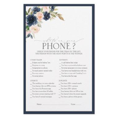 Elegant Navy Blue Blush Pink  Game