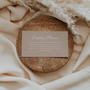 Elegant Neutral Tan Bridal Display Shower Enclosure