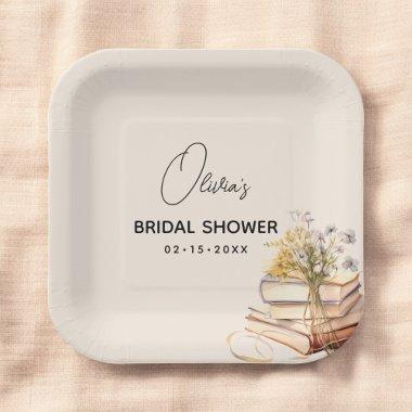 Elegant New Chapter Begins Book  Paper Plates