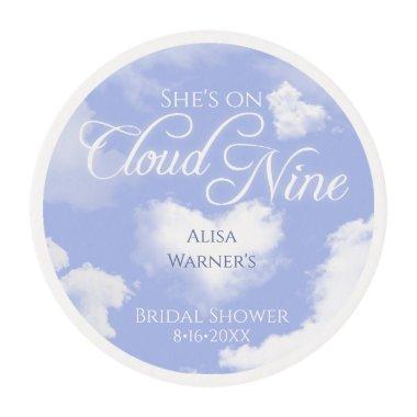 Elegant On Cloud Nine  Personalized Edible Frosting Rounds