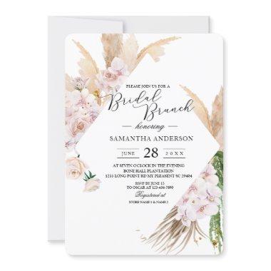 Elegant Orchids & Pampas Beauty Frame Invitations