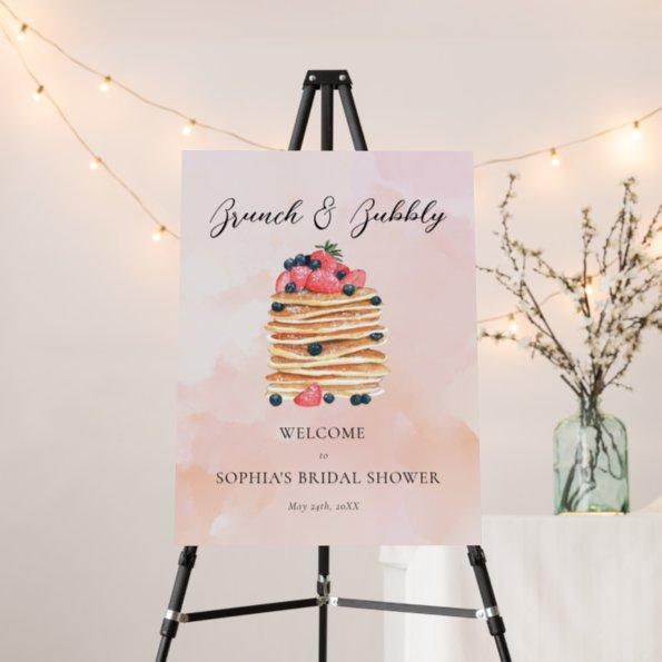 Elegant Pancakes Bridal Shower Welcome Sign