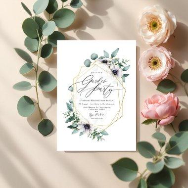 Elegant Pastel Eucalyptus and Anemone Garden Party