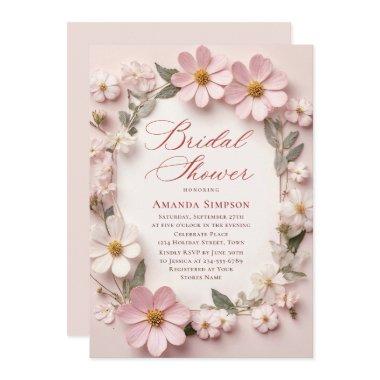 Elegant Pastel Pink Bohemian Flower