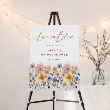 Elegant Pastel Pink Boho Wildflower  Foam Board