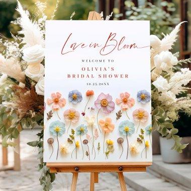 Elegant Pastel Pink Boho Wildflower  Foam Board
