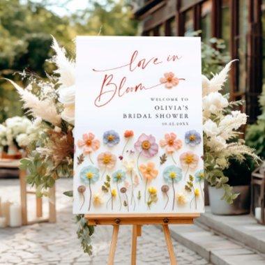 Elegant Pastel Pink Boho Wildflower  Foam Board