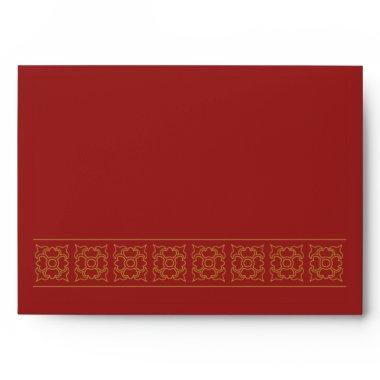 Elegant Patterned Indian Wedding Envelope