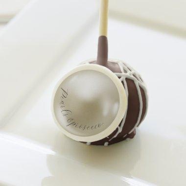 Elegant Pearls and prosecco  Cake Pops