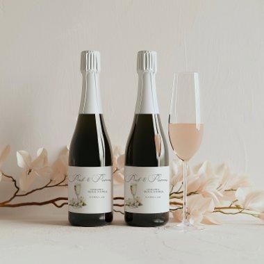 Elegant Pearls and Prosecco  Favor Sparkling Wine Label