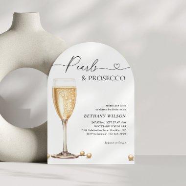 Elegant Pearls and Prosecco Script