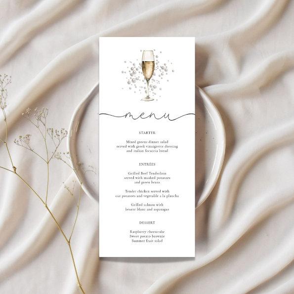 Elegant Pearls & Prosecco  Menu