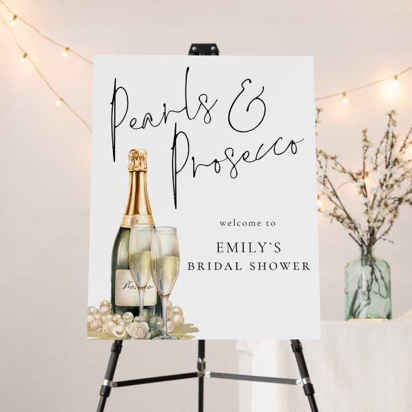 Elegant Pearls Prosecco Welcome to  Foam Board