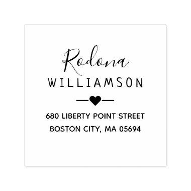 Elegant Personal Return Address Self-inking Stamp