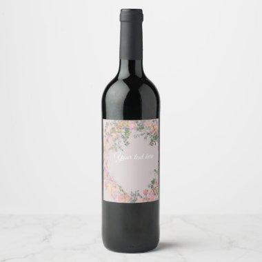 Elegant personalized birthday wine label