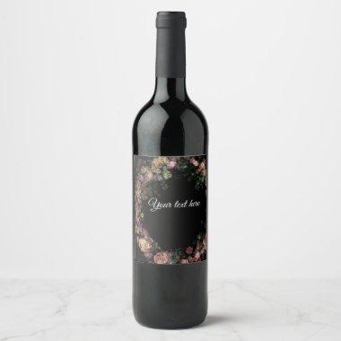 Elegant personalized birthday wine label